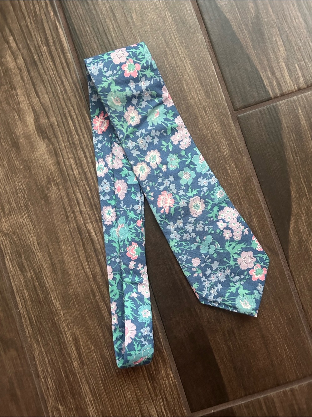 Liberty of London Blue Floral Tie
